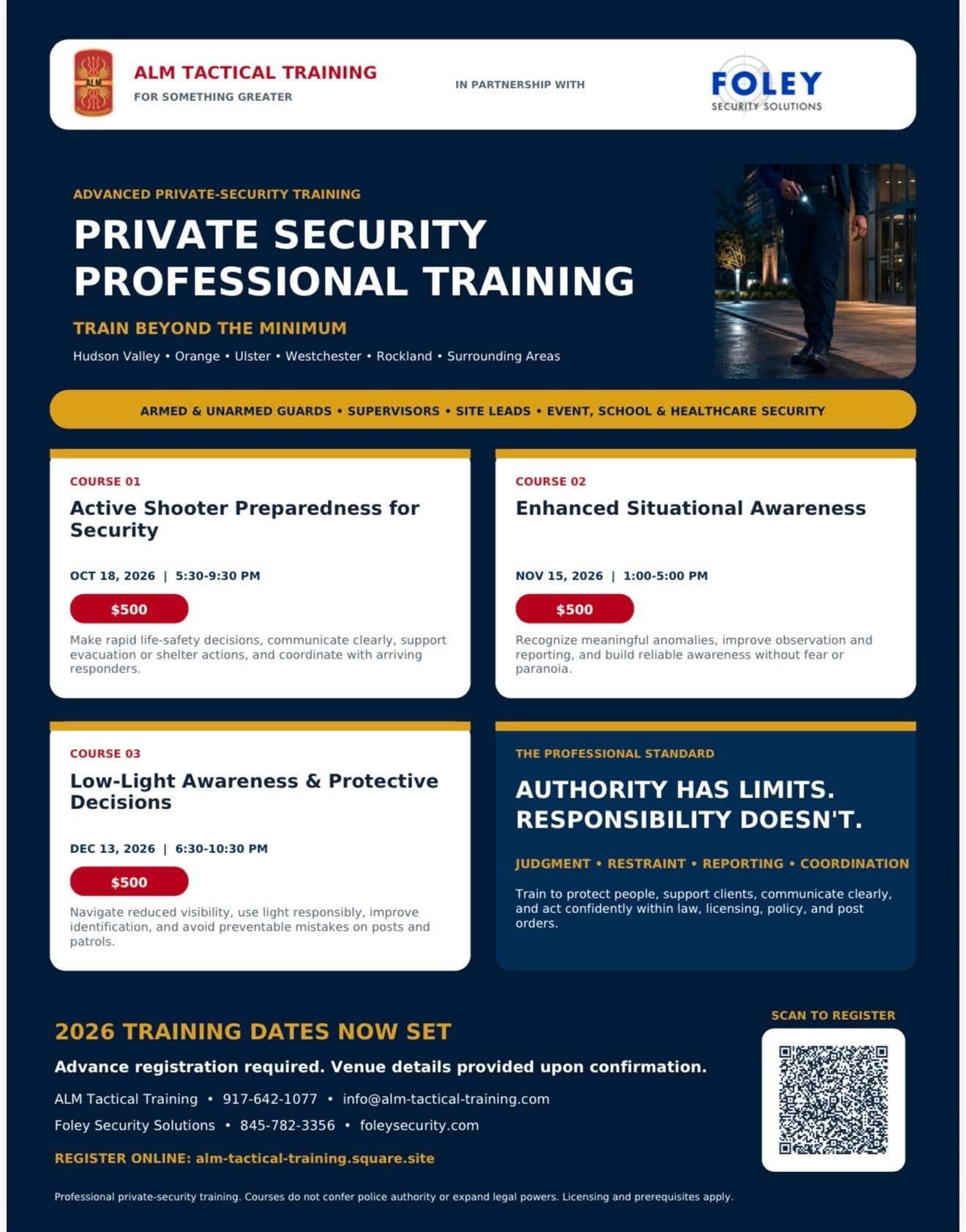 Private Security Professional Training